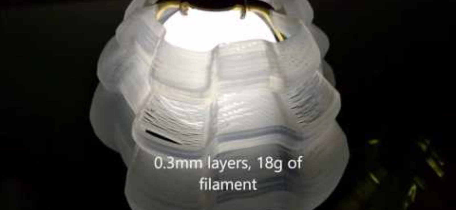 3d Printed Tiny Lampshade PETG for LED Lamps