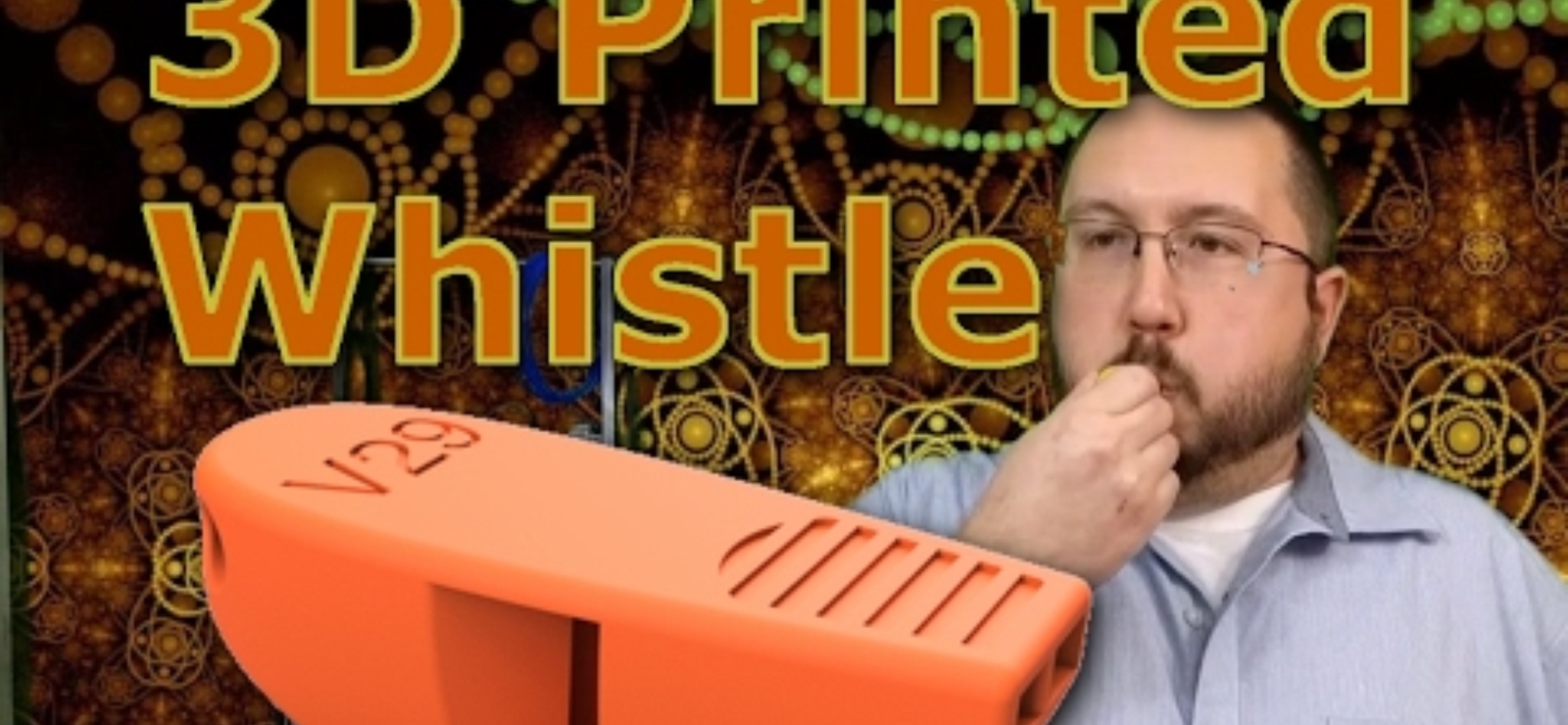 V29 3D Printed Whistle Test How Loud Will it Get? PLA+ Thingiverse